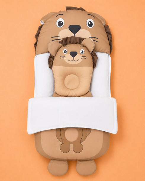 Cuddle Lion Sleeping Carry Nest (Brown)