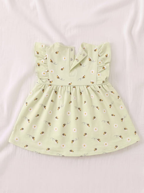 Bee & Bloom Frilled Frock Set