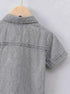 Grey Denim Button-Down Shirt