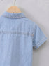 Light Blue Denim Button-Down Shirt