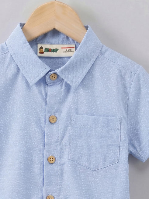 Blue Classic Button-Down Shirt
