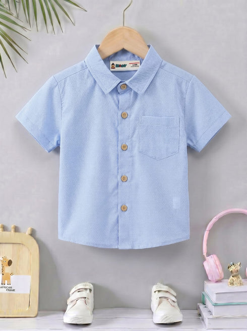 Blue Classic Button-Down Shirt