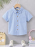 Blue Classic Button-Down Shirt