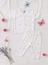 Mushroom Garden Half Sleeve Night Suit (Yellow & Green)