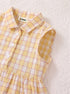 Yellow Gingham Collar Baby Frock
