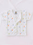 Orange Tiny Bear Printed Half Sleeve Night Suit