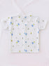 Blue Tiny Bear Printed Half Sleeve Night Suit