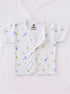 Blue Tiny Bear Printed Half Sleeve Night Suit
