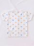Orange & Blue Tiny Bear Faces Half Sleeve Night Suit