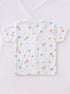 Orange Tiny Bear Printed Half Sleeve Night Suit