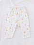 Orange Tiny Bear Printed Half Sleeve Night Suit
