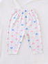 Pink & Blue Tiny Bear Faces Half Sleeve Night Suit