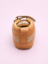 Brown Woven Texture Sneakers with Velcro Straps