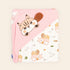 Baby Squirrel Cozy Hooded Swaddle Wrap (Pink)