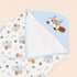 Baby Squirrel Cozy Hooded Swaddle Wrap (Blue)