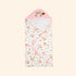 Baby Squirrel Cozy Hooded Swaddle Wrap (Pink)