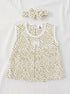 Brown Spots Bow Frock Set with Headband
