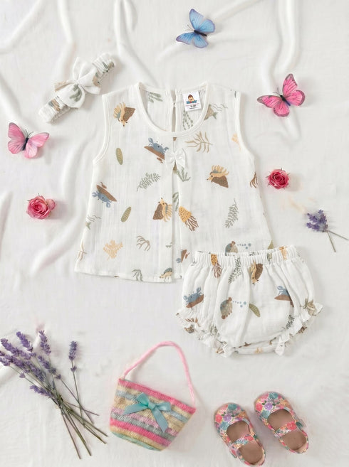 Sea World Bow Frock Set with Headband