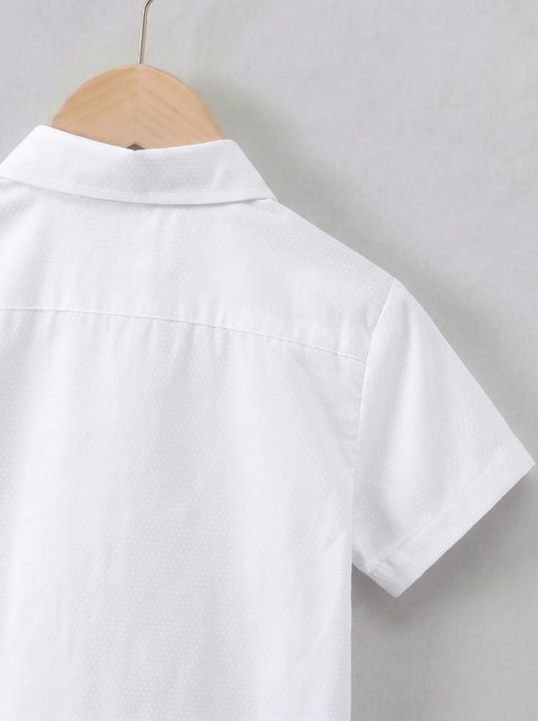 Nordic White Button-Down Shirt