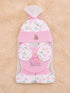 4 Pcs Baby Mittens, Cap, Bib & Socks Gift Set