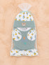 4 Pcs Baby Mittens, Cap, Bib & Socks Gift Set