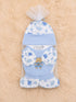 4 Pcs Baby Mittens, Cap, Bib & Socks Gift Set