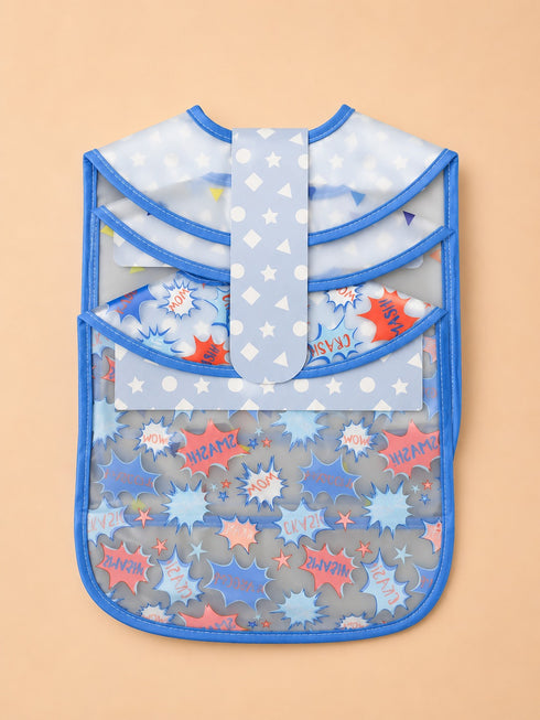 3-Pcs Baby Waterproof Plastic Apron Bibs