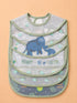 3-Pcs Baby Waterproof Plastic Apron Bibs