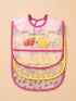 3-Pcs Baby Waterproof Plastic Apron Bibs