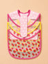 3-Pcs Baby Waterproof Plastic Apron Bibs