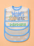 3-Pcs Baby Waterproof Plastic Apron Bibs