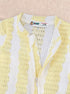 Yellow Jacquard Zip-Up Romper