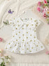 Sprinkle Hearts Bow Detail Baby Frock