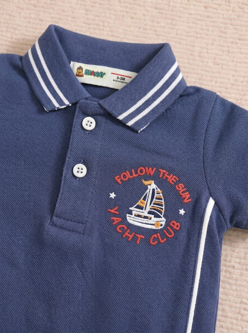 Yacht Club Polo Romper