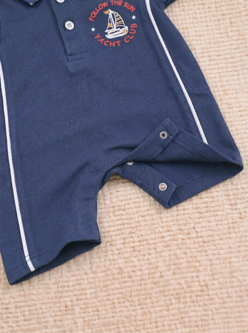 Yacht Club Polo Romper