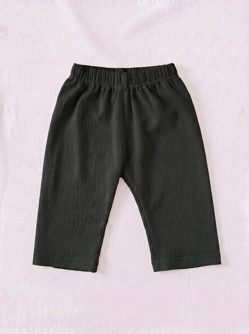 Black Ruffle Grace Pajama Set