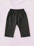 Black Ruffle Grace Pajama Set
