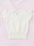 O-White Ruffle Grace Pajama Set