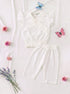 O-White Ruffle Grace Pajama Set