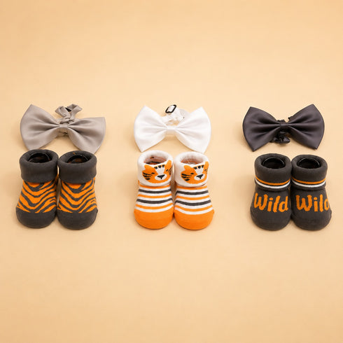 Baby 6-Pcs Headband & Sock Gift Set