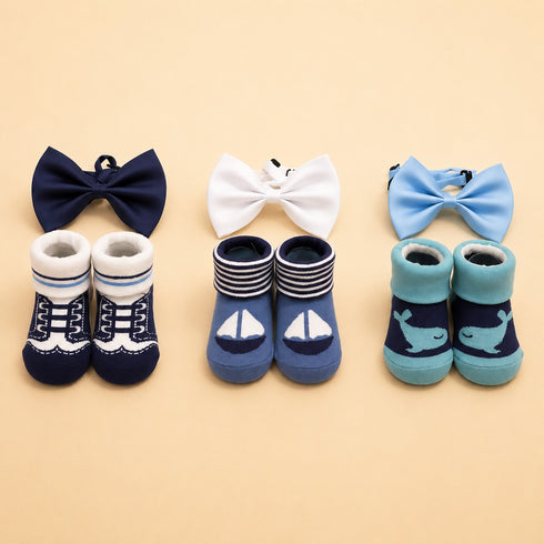 Baby 6-Pcs Headband & Sock Gift Set