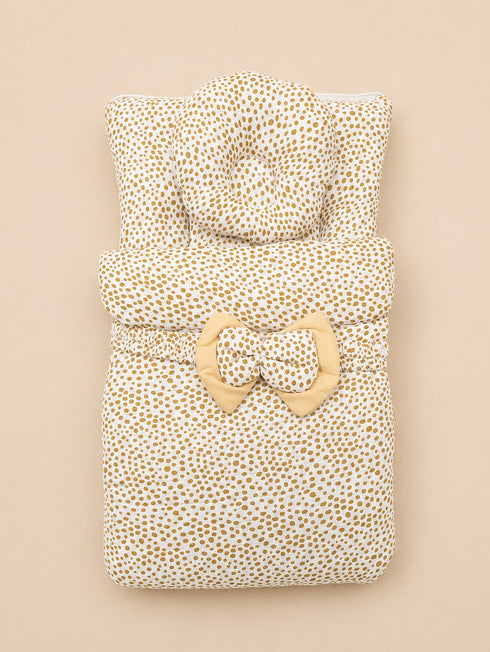 Brown Spots Bow Sleeping Carry Nest