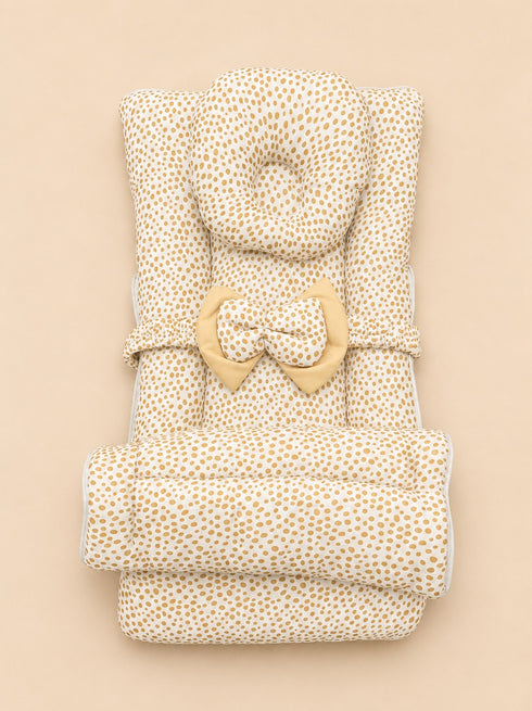 Brown Spots Bow Sleeping Carry Nest