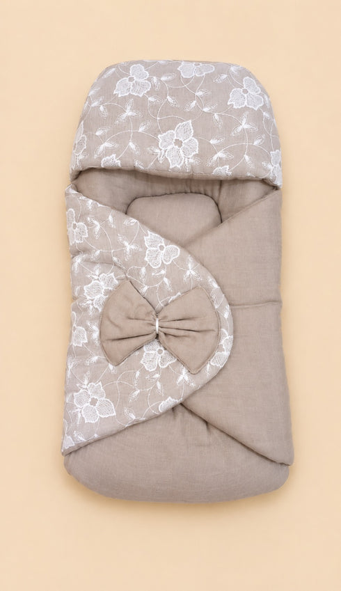 Blossom Elegance Lace Sleeping Carry Nest (Grey)