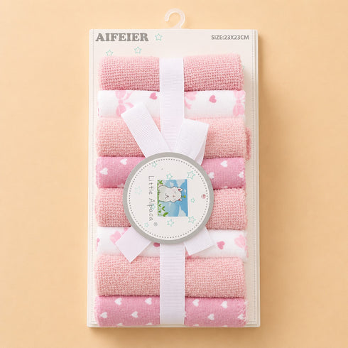 8-Pcs Baby Face Towel Gift Set