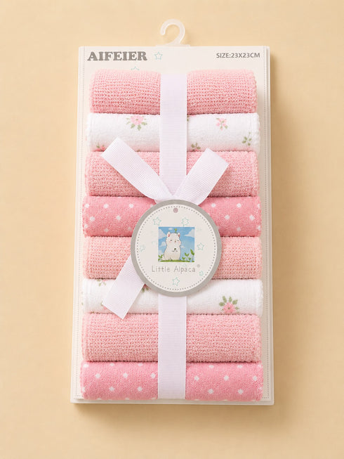 8-Pcs Baby Face Towel Gift Set