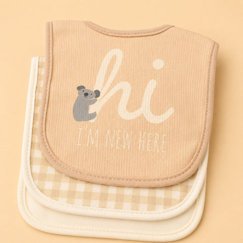 5 Pcs Baby Bibs & Booties Gift Set