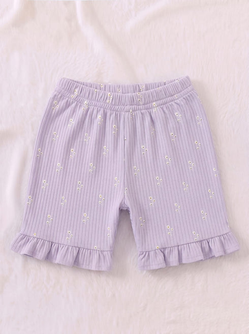 Bunny Friendship Ruffle Sleeve Interlock Short Set