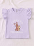Bunny Friendship Ruffle Sleeve Interlock Short Set