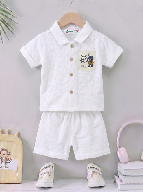 Rock Star Button-Down Short Set
